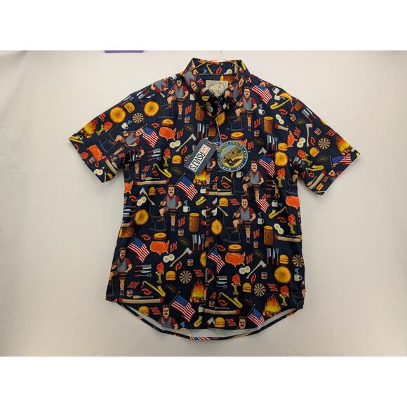NWT RSVLTS Ron Swanson's Shirt of Greatness Button Down Shirt in Medium - Picture 2 of 7
